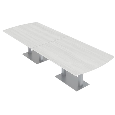 Skutchi Designs 45 in W, 144 in L, 29 in H, Engineered Wood Top, White HAR-AREC-46X143-DOU-WHCYPRESS